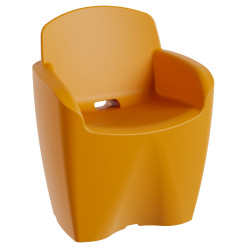 Fauteuil de jardin moderne haute gamme, fauteuil polypropylène design extérieur