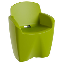 Fauteuil de jardin moderne haute gamme, fauteuil polypropylène design extérieur