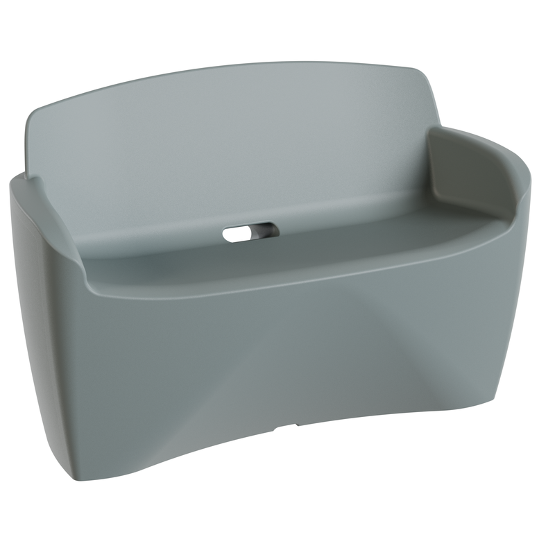 Canapé extérieur 2 places design, banc de jardin polyéthylène