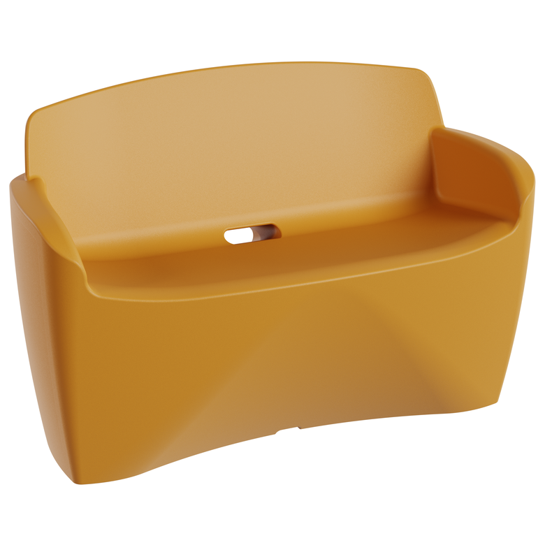 Canapé extérieur 2 places design, banc de jardin polyéthylène