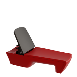 Bain de soleil haut de gamme, transat design bicolore polyethylene