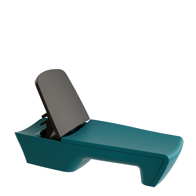 Bain de soleil haut de gamme, transat design bicolore polyethylene