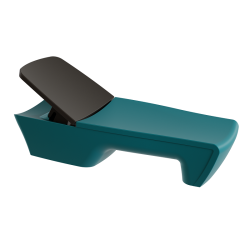 Bain de soleil haut de gamme, transat design bicolore polyethylene