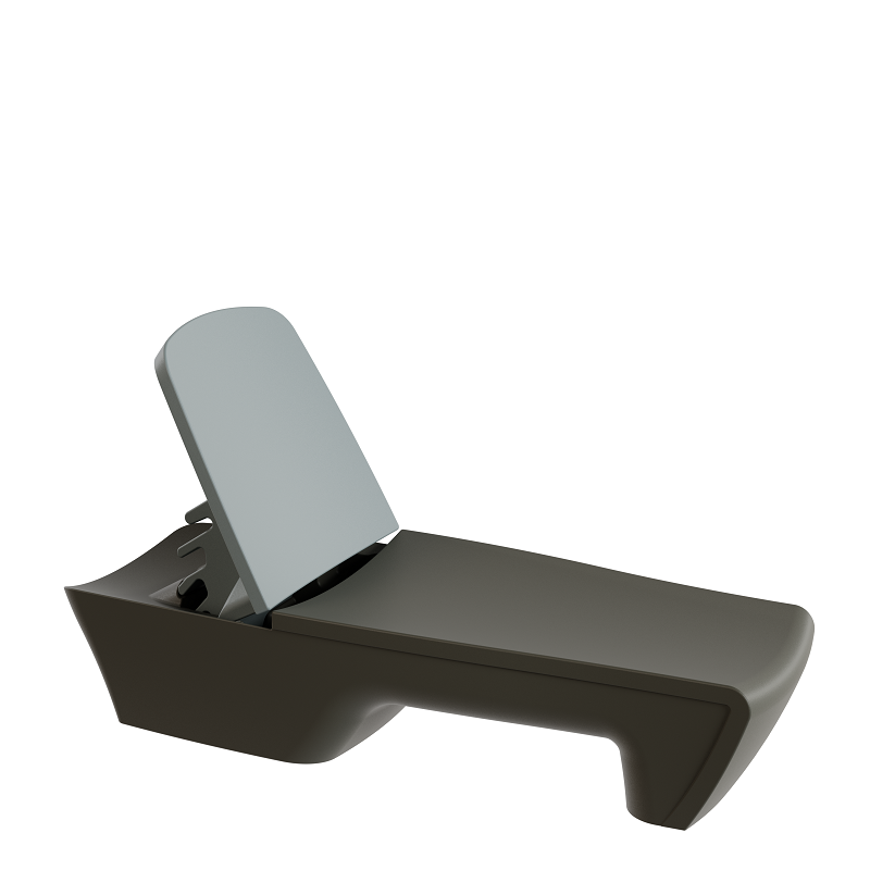 Bain de soleil haut de gamme, transat design bicolore polyethylene