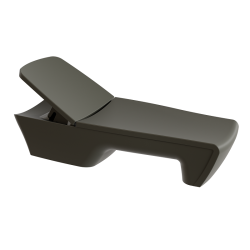 Bain de soleil design contemporain, transat design haut de gamme polyéthylène