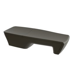 Bain de soleil design contemporain, transat design haut de gamme polyéthylène