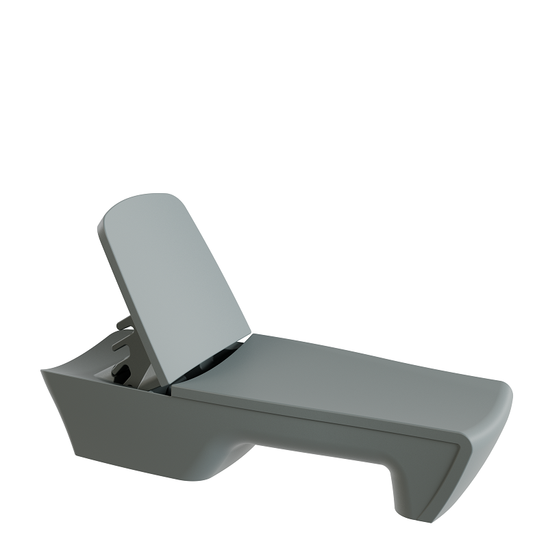 Bain de soleil design contemporain, transat design haut de gamme polyéthylène