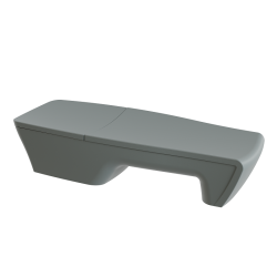 Bain de soleil design contemporain, transat design haut de gamme polyéthylène