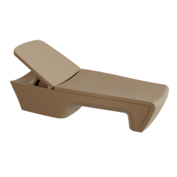 Bain de soleil design contemporain, transat design haut de gamme polyéthylène