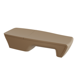 Bain de soleil design contemporain, transat design haut de gamme polyéthylène