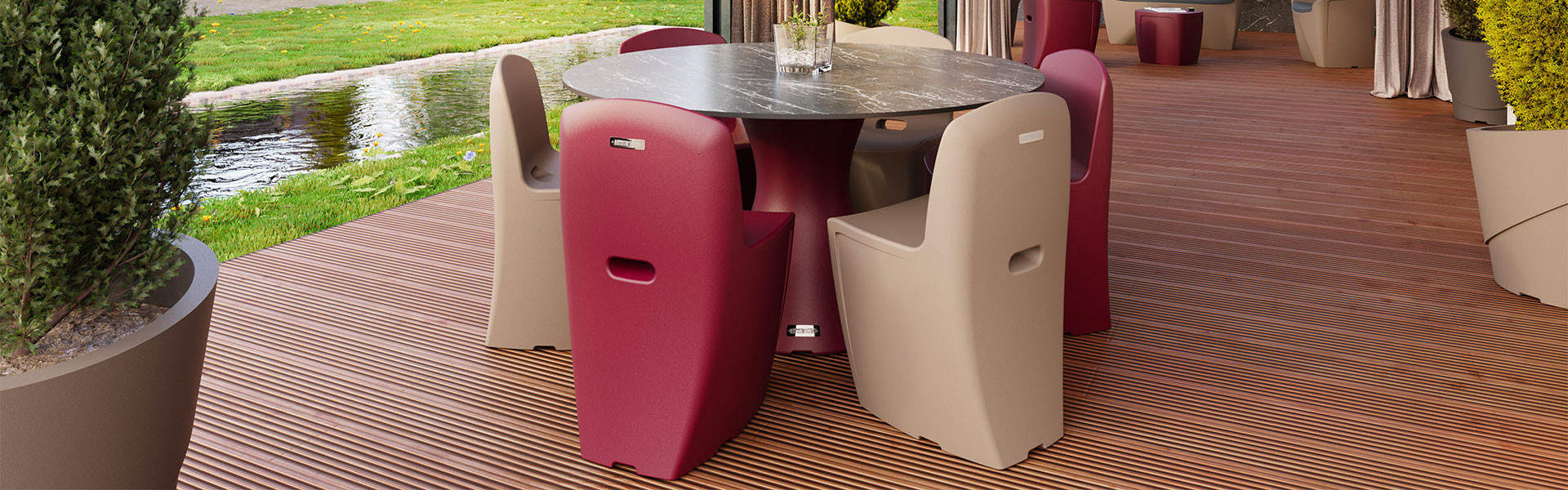 Mobilier de jardin haut de gamme français, fabricant salon de jardin design