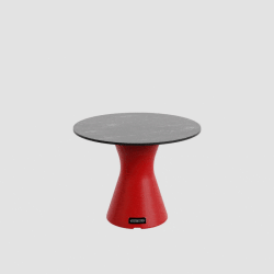 Table basse ronde en marbre noir, table basse ronde design jardin